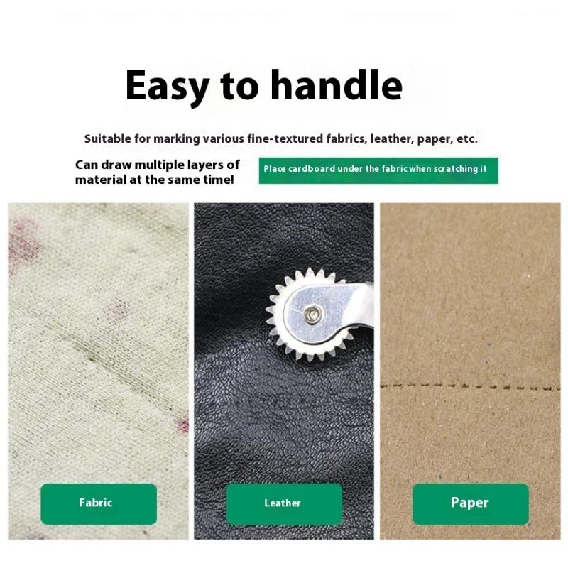 1 Pc New Plastics Leather Overstitch Wheel Space Paper Perforating Tool Tailor Stitch Marker Gear Roulette Patchwork Tools
