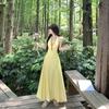 Fashion Temperament Romantic French Minimalist Sexy V-neck Neck Dress Women's Design Sense Gentle Holiday Style Dress