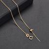 Universal DIY Adjustable Clavicle Cross Chain Necklace for Women