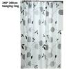 Shower Waterproof Bathroom Curtain Black Peony Kitchen Balcony Partition Bedroom