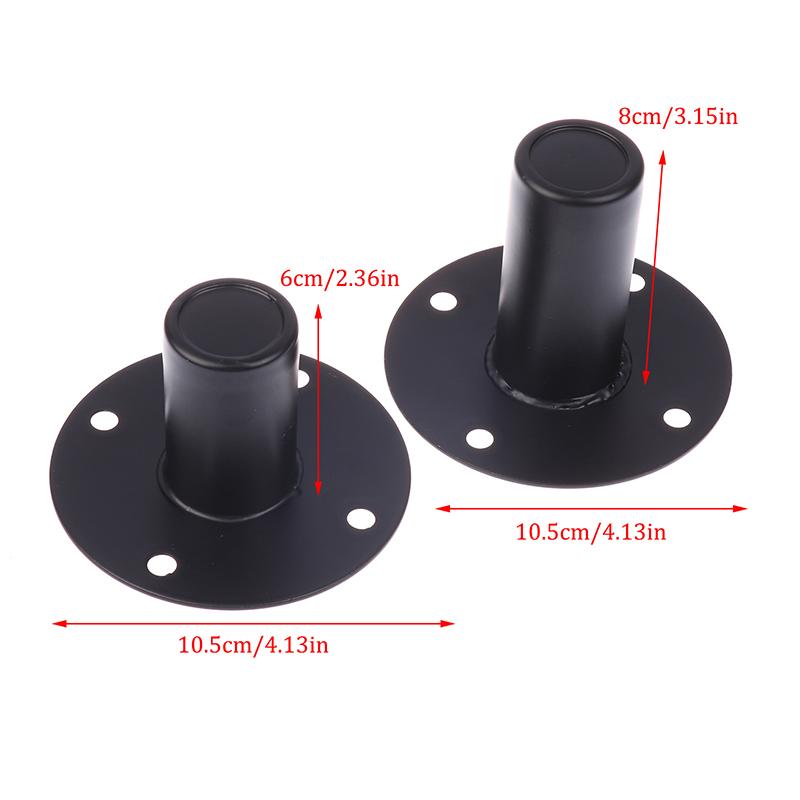 Speaker Cone Base Holder Iron Bottom Cabinet Pole Mount Base Vertical Speakers Ceiling Metal Holder Stand Bracket