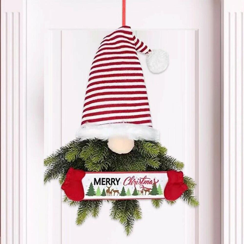 Christmas Party Decorations Home Indoor Door Wreath Hangers Outdoor Gnomes Plush Dolls Garland