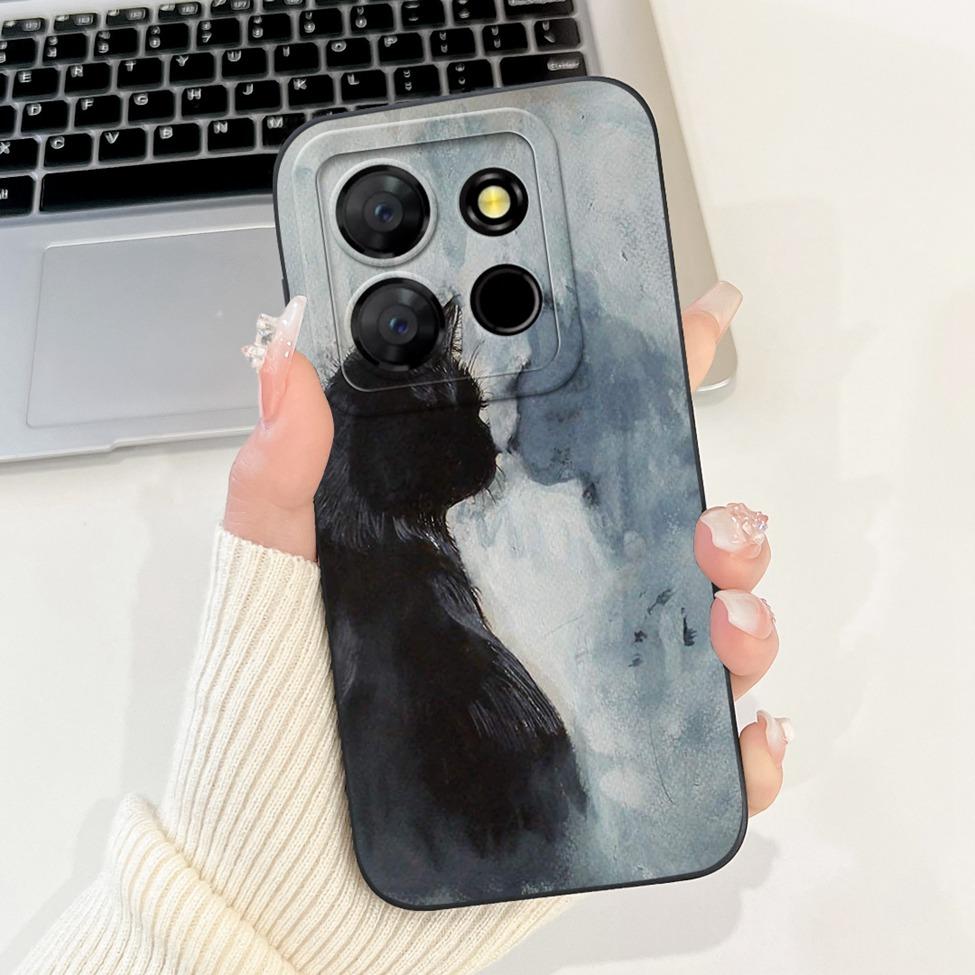 For ITEL A60s A662LM Case For ITEL A60 Cover Silicone Luxury Fashion Flowers Kawaii Girl Cute Shockproof Phone Case Bumper