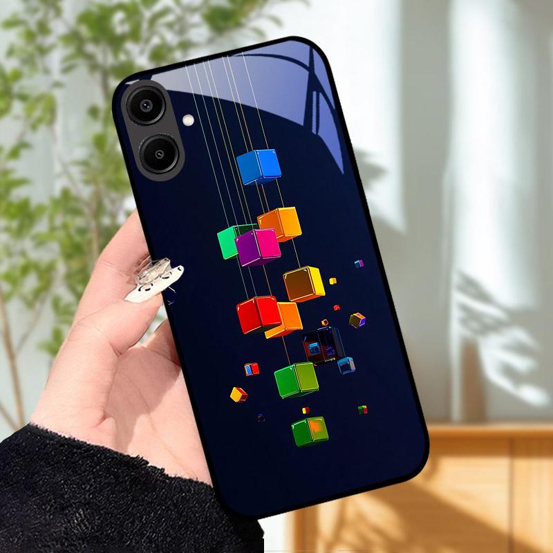 Per Samsung Galaxy A16 A06 A26 A36 A56 4g 5g Custodia Rigida Copertura Completa Vetro Temperato Lente Protezione Cover Posteriore A 06 16 26 36 56