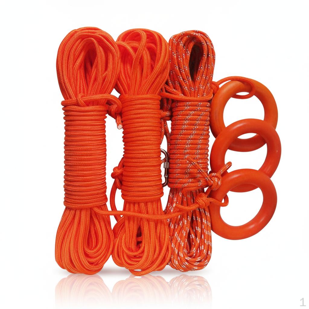 Professional Water Rescue Rope Floating Line for Swimming and Boating, Lifebuoy with Buoyant