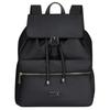 Zalia 3.0 13L Silver Hardware Drawstring Closure Polyester Backpack Unisex Backpack Black KM4-09013
