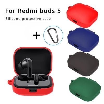 Für Xiaomi Redmi Buds 5 Kopfhörer-Schutzhülle, Silikonhülle, süße Hülle, siamesische Silikonhülle in reiner Farbe für Redmi Buds 5
