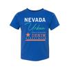 Nevada Urban Denim Streetwear Graphic T Shirt Unisex Cotton Tee With Creative De