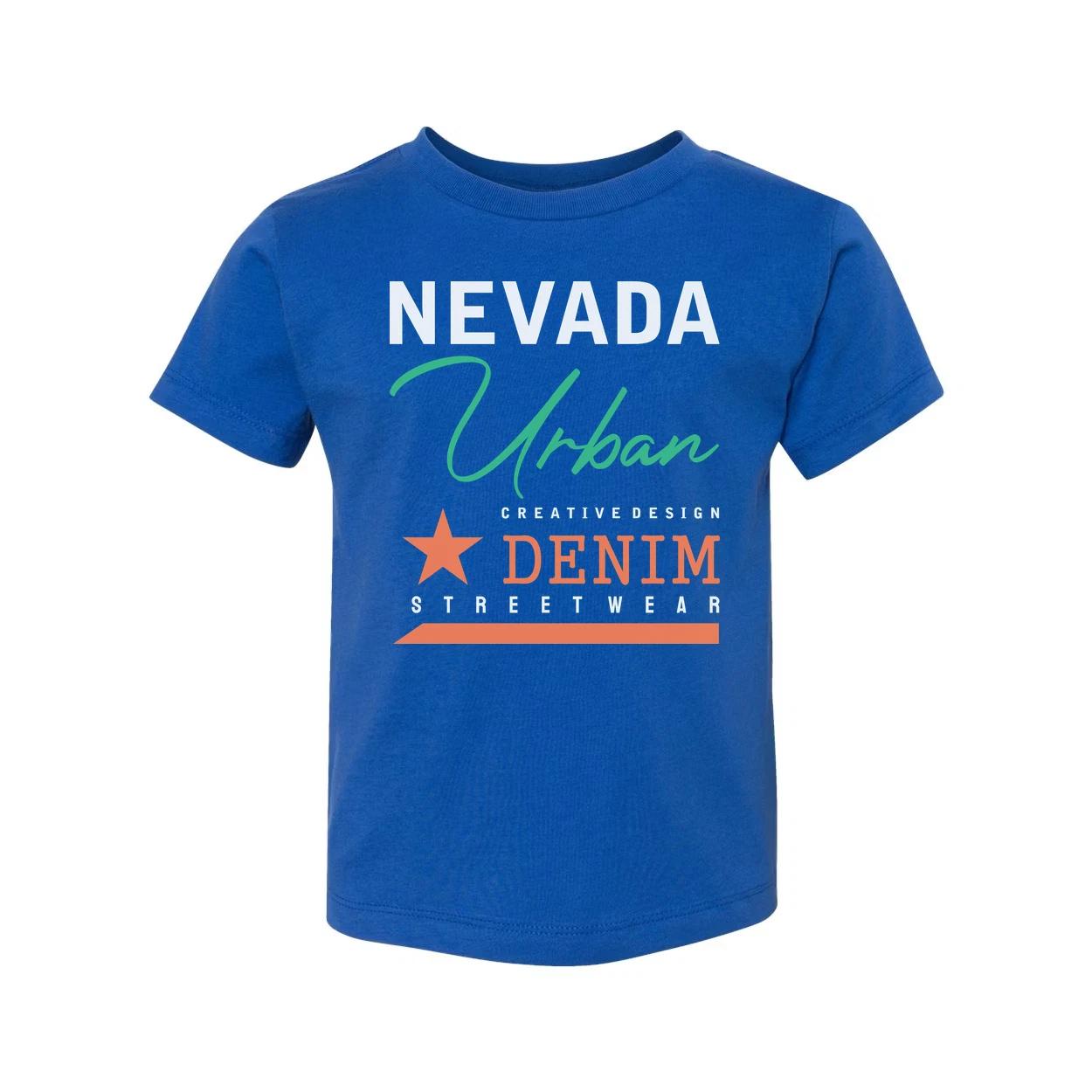 

Nevada Urban Denim Streetwear Graphic T Shirt Unisex Cotton Tee With Creative De S