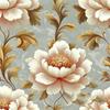 Vintage Floral Wallpaper Wainscoting Sticker Self-Adhesive Waterproof Moisture-Resistant Wall Decoration Renovation Upcycling