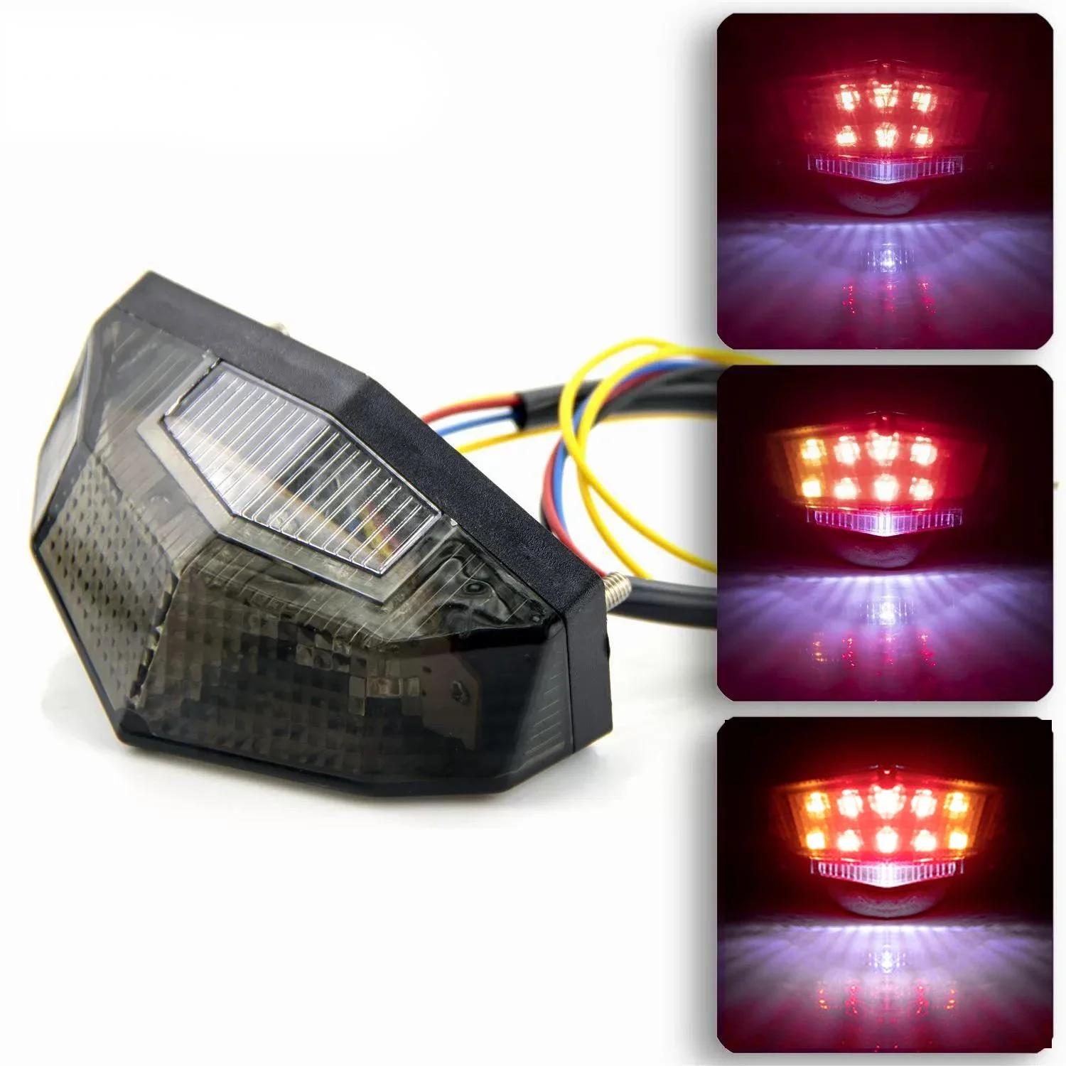 Motorbike Blinker Motorcycle Signal Indicator Moto Accessories 11 LED Tail Light Turn Signals Stop Brake Lights For ATV