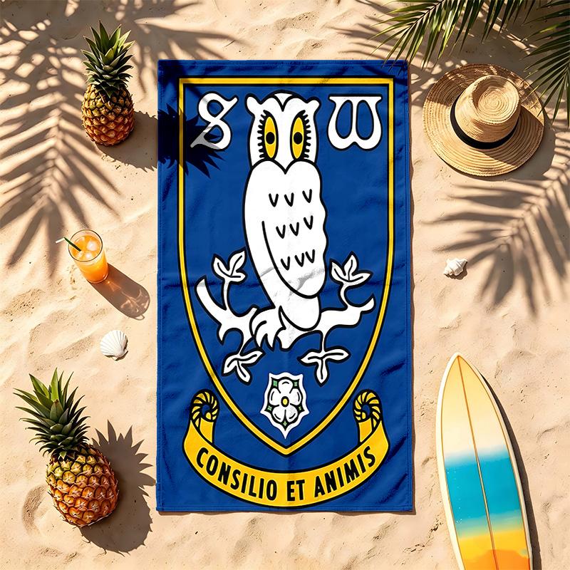 Sheffield Wednesday Football Club (5) Theme Beach Towel Sand Resistant Soft And Comfortable Suitable For The Pool Camping Yoga And Diving A Travel Ess