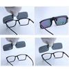 Non-polarized Flip Up Square Clip On Men Women Sunglasses Integration Night Driving Outdoor Sports Eyeglasses