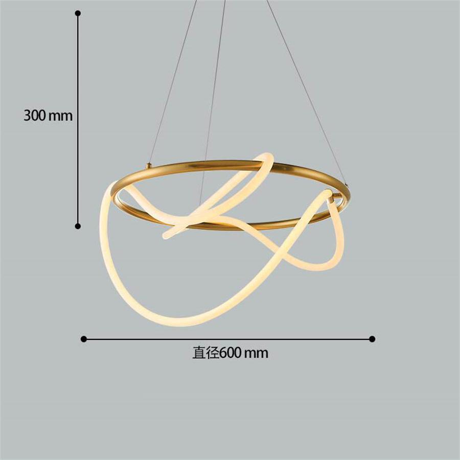 Candelabru de tavan LED modern de lux DIY, cu tub lung, flexibil, cu linie lungă, pentru insulă de bucătărie, agățat, lampă suspendată pentru restaurant și bar