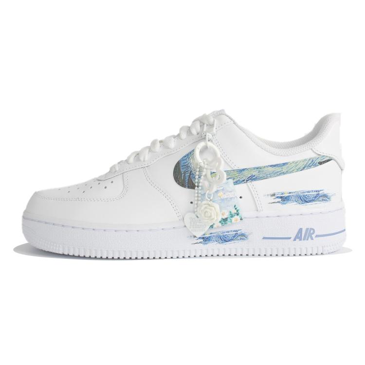 

Nike Air Force 1 Air Force 1 Slip Resistant Cushioning Abrasion Resistant Low top Skateboard Shoes Men s Blue White CW2288-111 (TEAM352-) 38.5