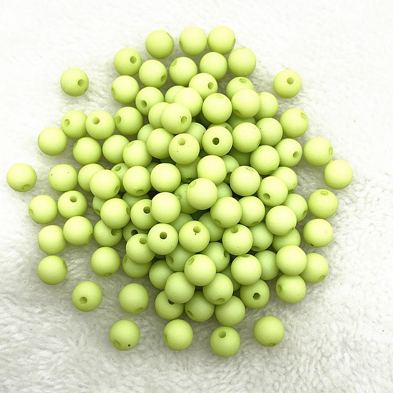 New 4mm/6mm/8mm Round Acrylic Matte Beads Loose Spacer Beads for Jewelry Making DIY Handmade Bracelets Accessory