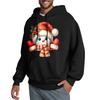 Men's Hooded Sweatshirt, Contrasting Color Sweatshirt, Sports   Casual Jacket