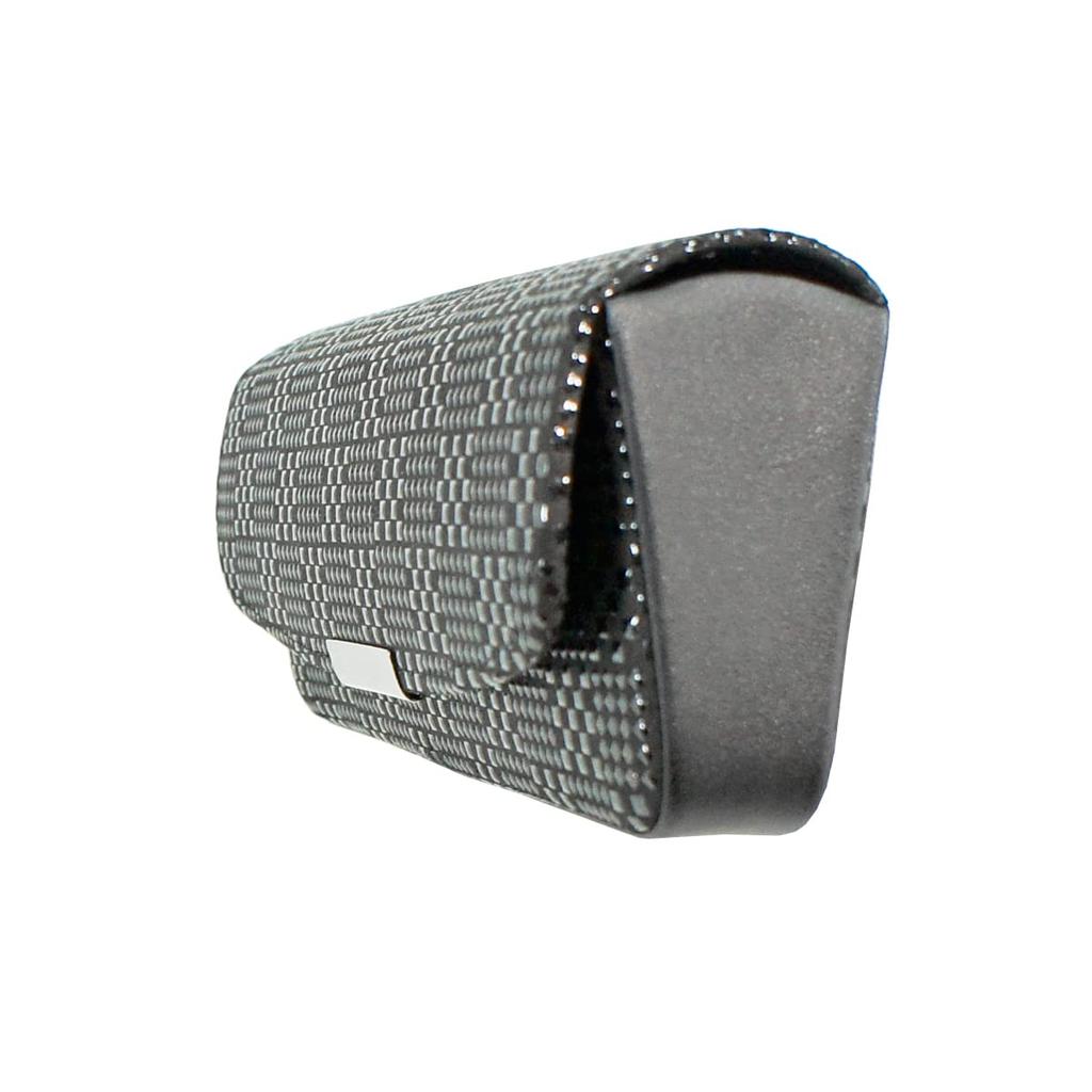 Indenya Glasses Case 4206-01-167 Deerskin Lacquer Ichimatsu Made Japan Black