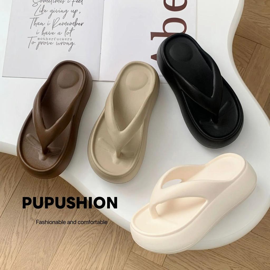 Strand Slippers Dames Slippers Zomer Antislip Clipteen Wolk Slippers Vrouw Zachte Zool EVA Anti-geur Platform Sandalen