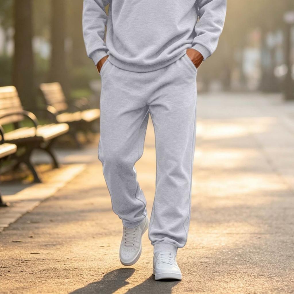 Men's Casual Sweatpants with Elastic Waist for and Everyday Wear