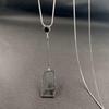 Luxe Geometric Diamond Tassel Sweater Chain Necklace
