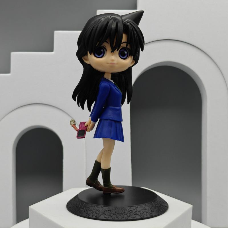 4 szt. Figurki Anime Detektyw Conan Ozdoby na Biurko Kudo Shinichi Mori Ran Edogawa Conan Japońska Kreskówka Model Lalka Zabawka Prezent