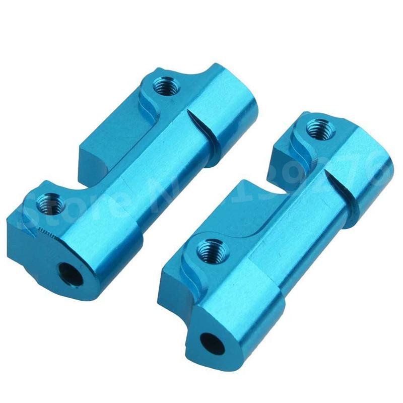 2Pcs RC FS Racing 512006 Aluminum Alloy Front Rear Gear Suspension Fixed Box Mount(Al.) For 1/10 Scale Models RC Car Truck Buggy