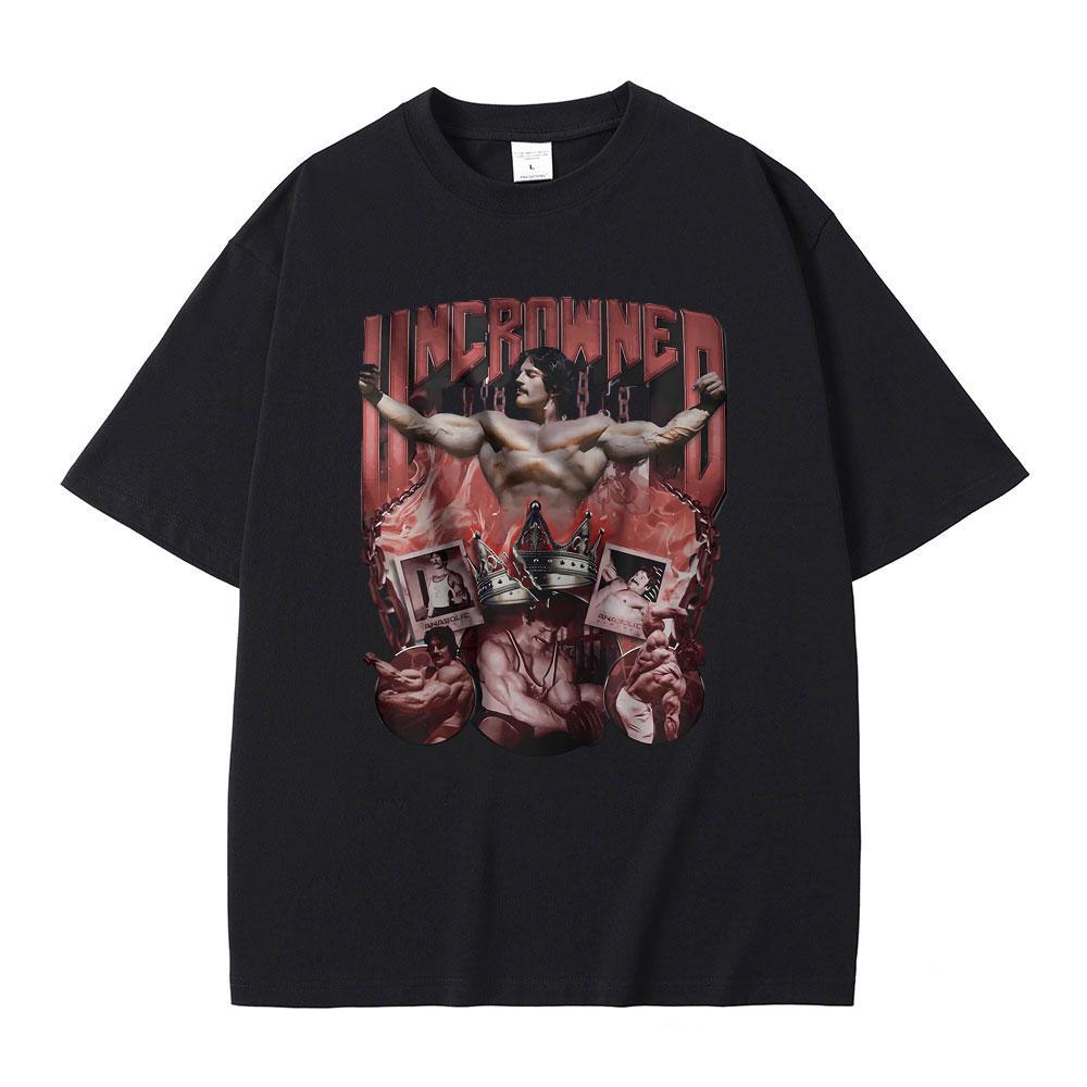 

Забавная футболка с принтом «Некоронованный Майк Ментцер, стероиды, памп», мужская и женская, для спортзала, бодибилдеров, с коротким рукавом, из чистого хлопка 2XL