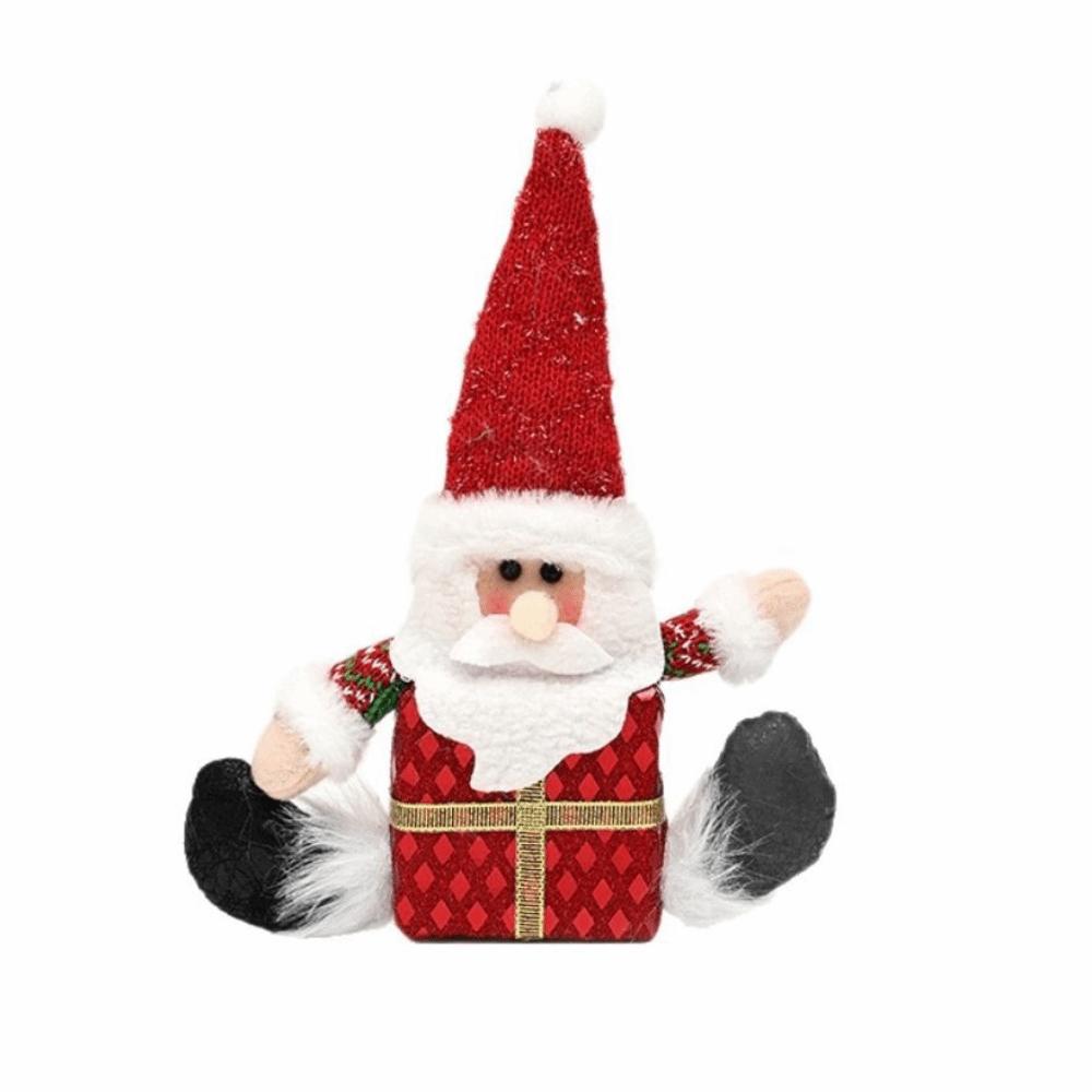 Hanging Style Christmas Hanging Ornament Creative Santa Claus Figurine New Gift Box Doll Holiday