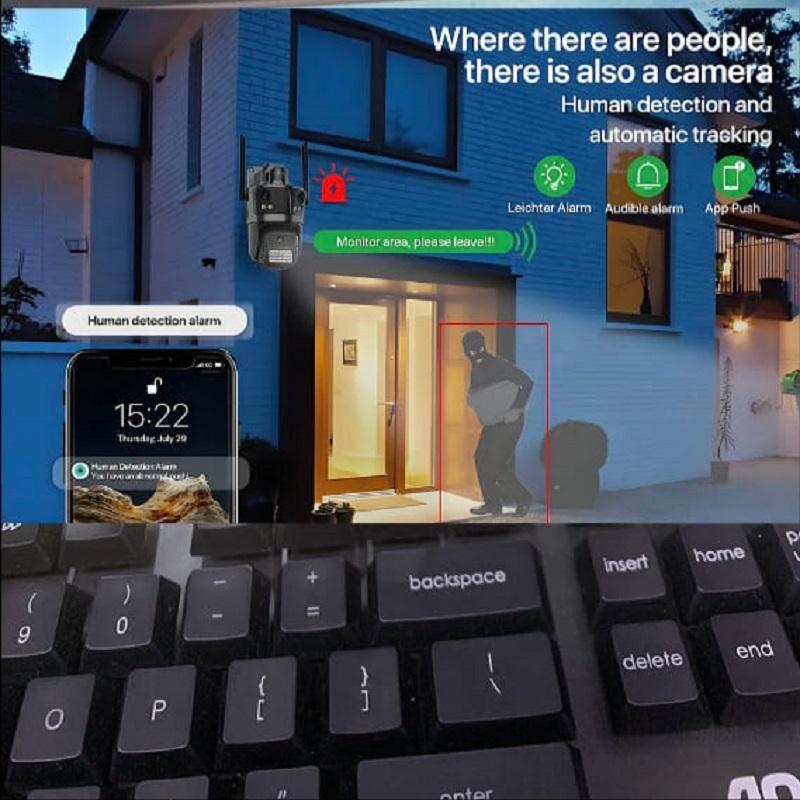 6K 12MP HD PTZ Wifi Surveillance Camera Outdoor 360 Vigilancia Wireless Waterproof Cctv Security Protection External IP Cameras