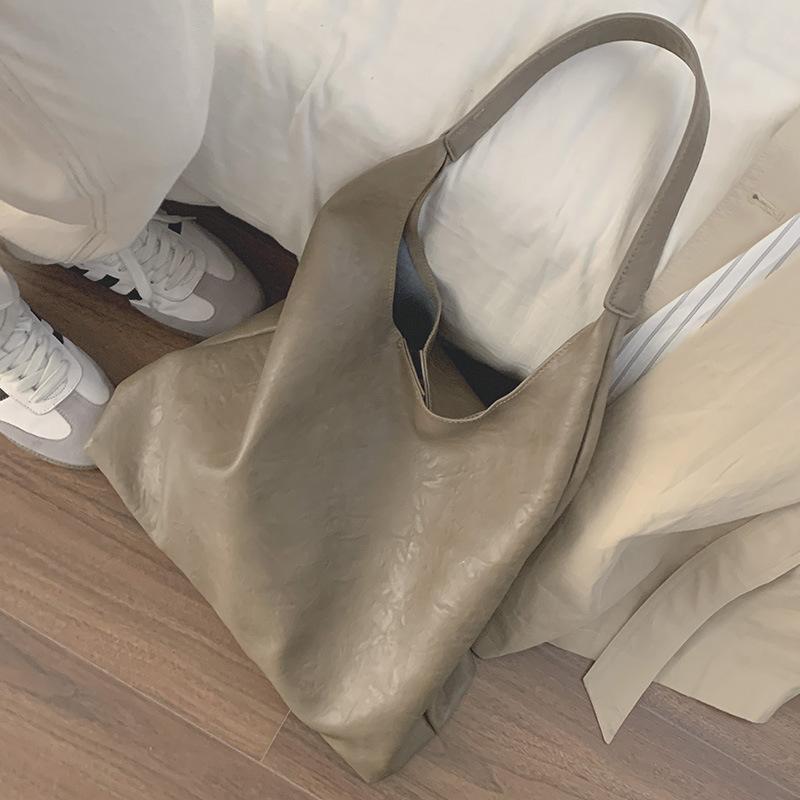 Autumn Simple Large-capacity High-end Underarm Bag Women's Bag 2025 New Soft-sided Tote Bag Commuter Shoulder Bag