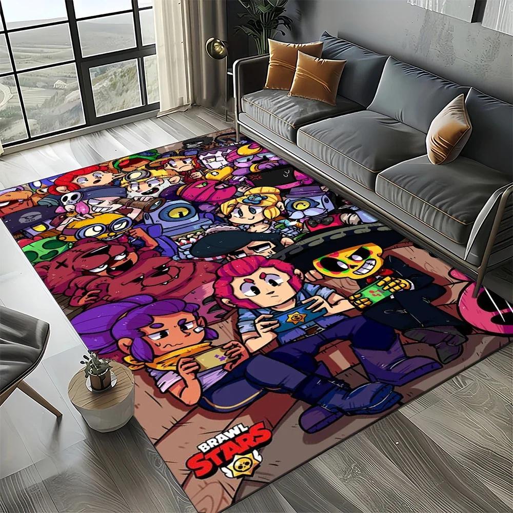 3D Classic star Game Cartoon Carpet Rug for Living Room Bedroom Home Sofa Decoration,kids Play Non-slip Floor Mat Christmas Gift