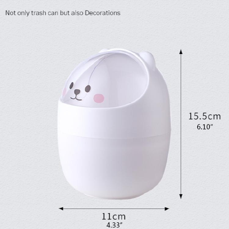 Plastic Desktop Trash Bin Children Students Multifunctional Pen Holder