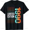 Vintage Class 35th Birthday Decorations Vintage 1990 35 Years Old T-Shirt Print Original Design Gifts T Shirts Camiseta