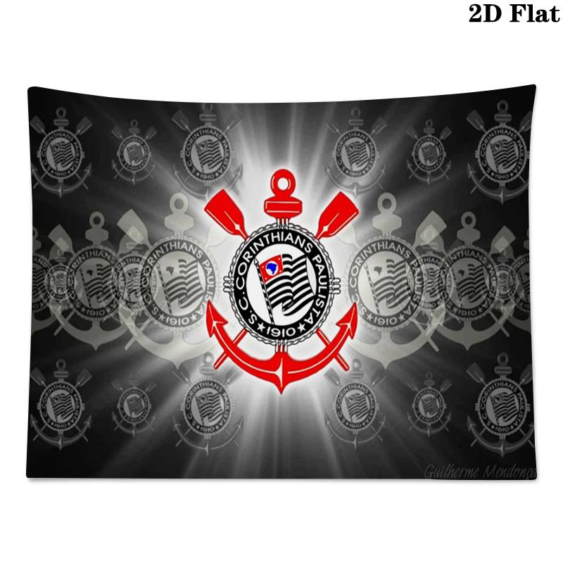 Sport Club Corinthians Paulista Wall Tapestry Aesthetic Wall Hanging Printed Fabric Blanket Decorative Tapestries for Bedroom Living Room Home Decor