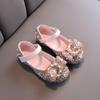 TWINFLAMES Nuove scarpe per bambini con strass di perle, scarpe da principessa per bambine, scarpe per feste e matrimoni