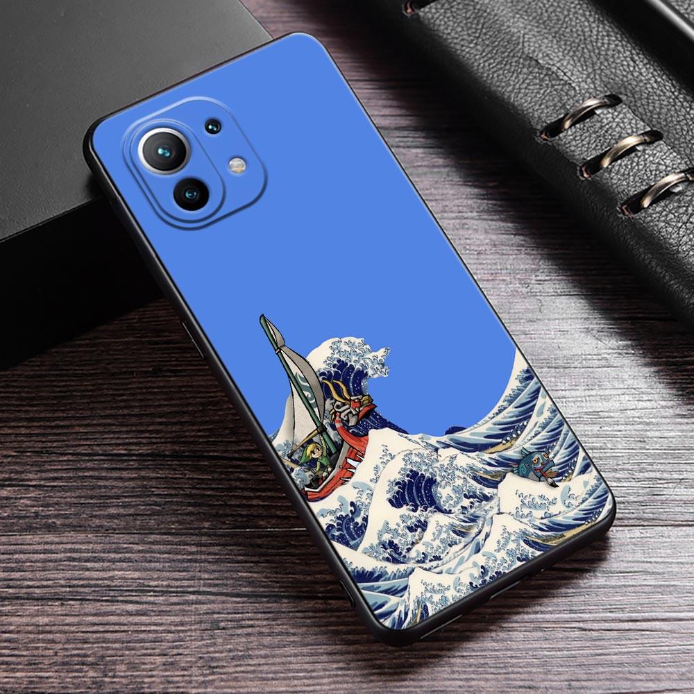 Japan Kunst Hokusai Kanagawa Große Welle Handyhülle Für Xiaomi 13T 14T 15T 12T Pro Hülle Xiaomi 11Lite 5G POCO F8 F7 M7 X7 Pro Abdeckung