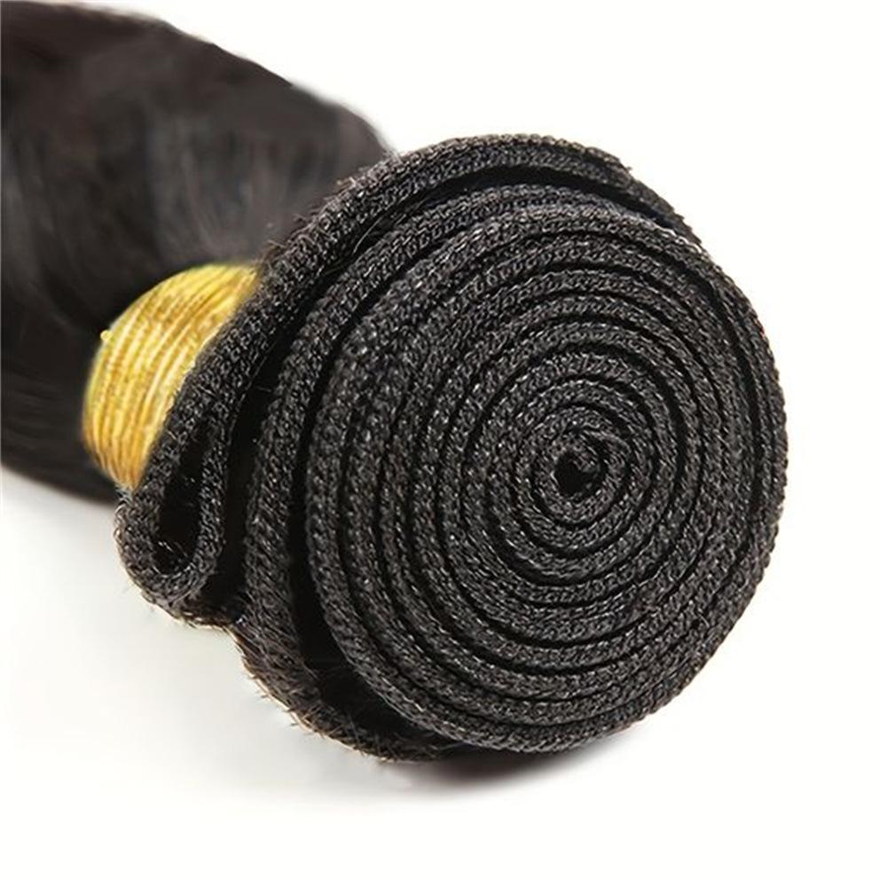 10A Mink Brazilian Virgin Hair Bundle 50g Unprocessed Virgin Brazilian Wavy Hair with Thick Ends and Layered Hair Extensions