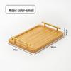 Rectangular Bamboo Serving Tray with Handles