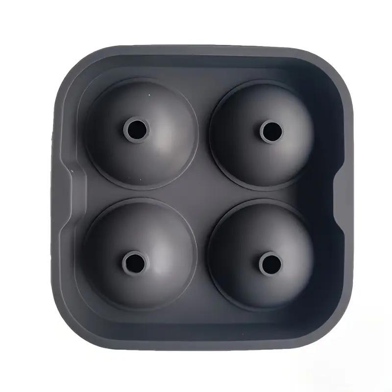 Large Tray Easy To Take Out Suitable For Whiskey Party Supplies Silicone 3d Balls Shaped Ice Mold Reusable Ice Cube Molds