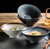 Japanese Noodles bowl restaurant household Spicy large big capacity ceramic soup dumpling bowl Wonton Italian pasta noodles bowl