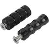 Motorcycle Brake Foot Pegs CNC Machined for M6 6mm Mounting Bolts Compatible with Custom Rearsets and Aftermarket Motorbike Modifications
