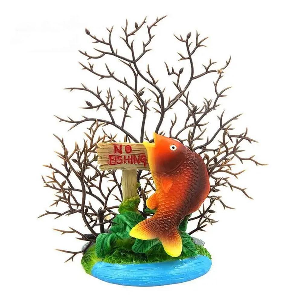 Colorful Mermaid Coral Branch Ornament Resin Craft Sea Tree Ornament  Fish Tank Supplies