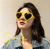 2026 New Trendy Big Heart Shape Sunglasses Women Sexy Fashion Oversized Sun Glasses For Female Male Party Travel Shades Eyewear
