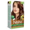 Nisha Creme Hair Color Natural Brown For Women Permanent Grey Coverage Long Lasting Shine Home Use Kit 60g+60ml Pack OF 1