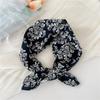 58 Cotton Linen Small Square Silk Scarf for Women - Spring/Autumn/Summer Korean Style Headband & Decorative Scarf