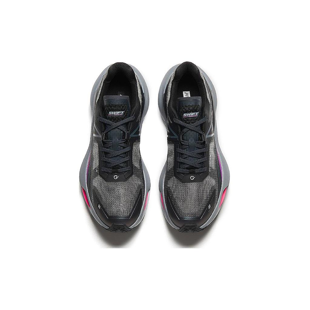 New Anta Cushioning Low top Running Shoes Men's Black Red 112426601A-2