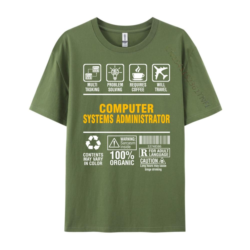 Multitasking Coffee Lover Computer Systems Administrator Luxury T Shirt Unisex High Quality Youth Streetwear Unisex Gothic Style