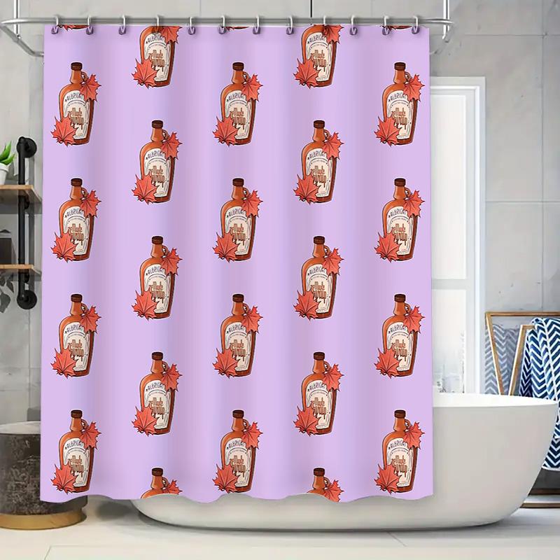 Fall Leaves Shower Curtain Autumn Forest Backdrop Thanksgiving Decor Rustic Home Decor Farmhouse Shower Curtain Nature Inspired 90x180cm