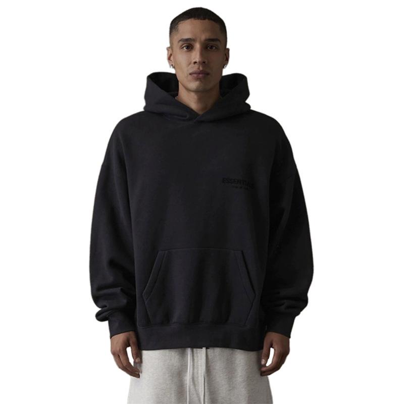 FOG ESSENTIALS Unisex Beflocktes Kapuzensweatshirt 2022SS Trendiges Design